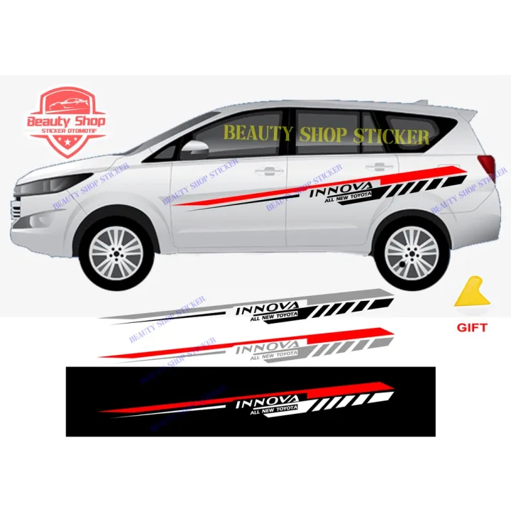 Stiker Sticker Mobil Innova Sticker Toyota Innova Reborn Striping Body