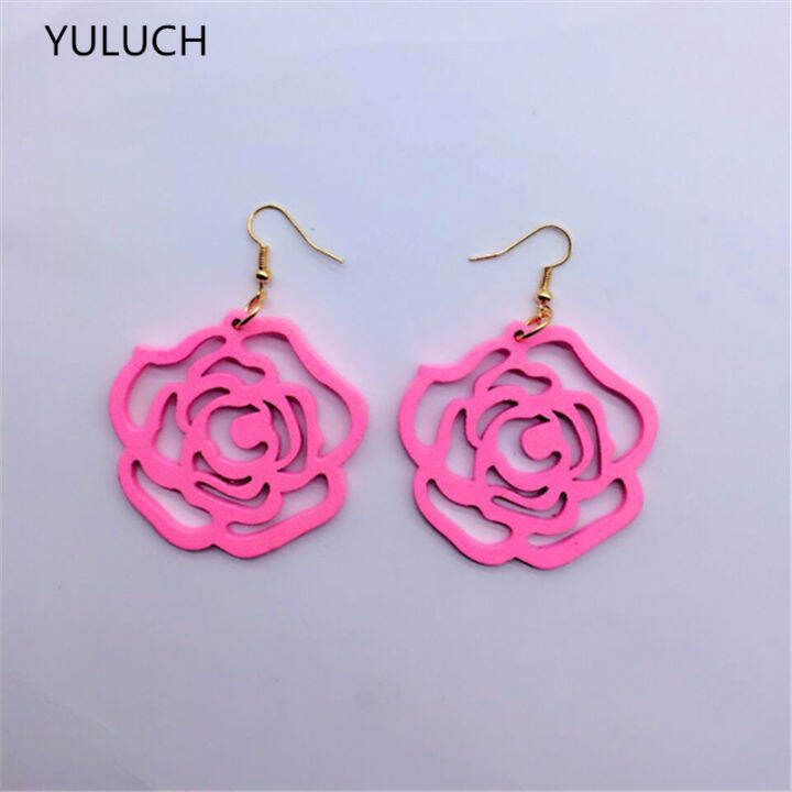 yuluch-pair-new-design-good-african-wood-rose-flower-earrings-latest-new-arrival-round-new-design-quality