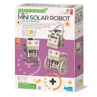 4M ECO ENGINEERING/3IN1 MINI SOLAR ROBOTสามารถปรับเล่นได้ 3 แบบ หุ่นยนต์ หุ่นยนต์ขนาดกะทัดรัดและหุ่นยนต์ไต่เชือก