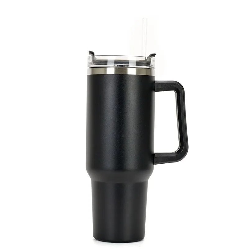 Cafe Insulated Tumbler Straw Stainless Steel Coffee Termos Cup In-Car  Vacuum Flasks Portable Water Bottle