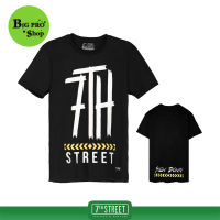 เสื้อยืด แนวสตรีท 7th Street รุ่น Slow Down (ดำ) SLD002 ของแท้