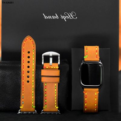 ⌚✤✗ (Substitution) Applicable to apple iwatchse/6/5/4/3/2 watch sports top layer cowhide strap
