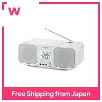 SONY CD เครื่องบันทึกเทปคาสเซ็ตวิทยุ CFD-S401: Fm/am/fm กว้างคริสตัลเหลวขนาดใหญ่/คาราโอเกะฟังก์ชั่นติดตั้งแบตเตอรี่สามารถขับเคลื่อนด้วยสีขาว CFD-S401 W