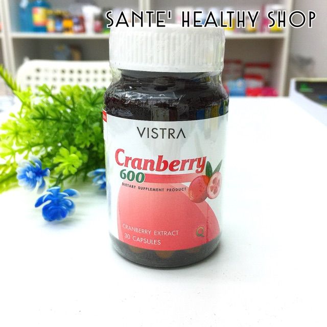 พร้อมส่ง-ดูแลปัญหาทางเดินปัสสาวะ-ผู้หญิง-vistra-cranberry-600-mg-แครนเบอร์รี่-ป้องกันกระเพาะปัสสาวะอักเสบ