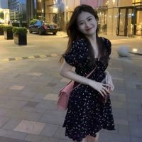 COD DSTGRTYTRUYUY black dress plus size dress puff sleeve dress casual dress beach summer dress for woman korean style dress mini cocktail dress floral challis vintage dress formal dress elegant