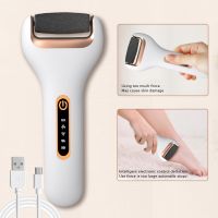 ZZOOI Electric Foot File Grinder Callus Dead Skin Remover USB Recharge Waterproof Pedicure Tool Foot Care Tool for Hard Cracked Clean