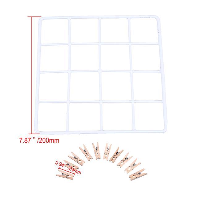 grids-decoration-metal-multi-function-iron-mesh-for-photo-frame-wall-art-display-storage-shelf-organizer-rack-and-wooden-clips