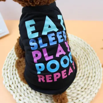  ZHANG Summer Dog Shirts, pet Vests with Letters Printed with  Various Patterns, Trendy Dog Clothes, Puppy Clothes, pet Clothes (Color :  Black, Size : XL) : Pet Supplies