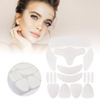 256PCS Reusable Facial Patch Forehead Petal Anti Wrinkle Fine Lines Remover Strips Silicone Neck Eye Sticker Smooth Face Lifting Cleaning Tools