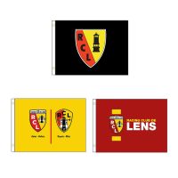 France RC Lens Flag Tapestry Banner 2x3FT 3X5FT Polyester Double Stitched Vivid Color Decorations Outdoor GQ-036