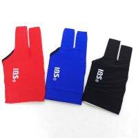 Free shipping 2pcs/lot IBS billiard pool snooker three-fingers gloves red/blue/black fabric half-finger gloves billiard suppiles