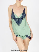 PATTRICIA A.GARDE V Neck Lace Camisole Tank Top เสื้อสายเดี่ยวคอวีแต่งลูกไม้