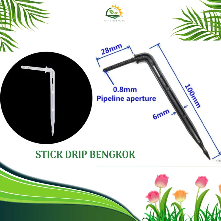 STICK DRIP BENGKOK Bend Arrow drip stick dripper Alat siram irigasi