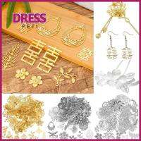 PETI DRESS 50g สไตล์วินเทจจีน กิ๊บติดผม ปิ่นปักผมอุปกรณ์ DIY ใบผีเสื้อ ดอกไม้โลหะสไลด์ คละแบบ ลวดลายย้อนยุค