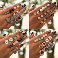 【DT】hot！ Rhinestone Hollow Out Stud Earrings Set Fashion Imitation Small