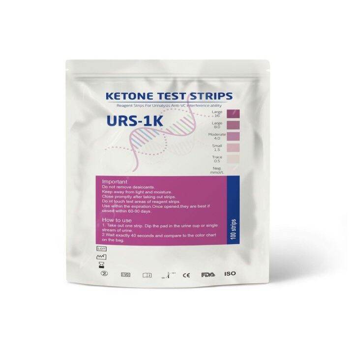 Ketone Test Strips For Ketones Testing 100 Pack Keto Urinalysis Kit For ...