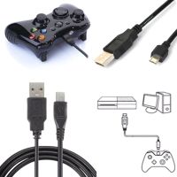 USB ยาว1ม. อเนกประสงค์สายชาร์จแบตเตอรี่เล่นสายชาร์จสำหรับ PS4 4อุปกรณ์ควบคุมสัญญาณไวร์เลสสีดำ