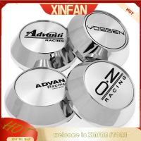 XINFAN 4ชิ้น65มม. JDM Advanti Advan ฝาครอบล้อการแข่งรถออนซ์ขอบล้อรถตรงกลางหมวก60มม. คลิปฮับ