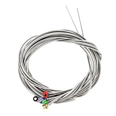 Set of 5 Pcs Stainless Steel Strings with Color Ball Ends for 5 String Electric Replacement Parts
