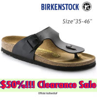 BIRKENSTOCK รองเท้าแตะสายรัดฤดูร้อน2023คู่สำหรับผู้ชาย &amp; ผู้หญิง,รองเท้าแตะเปิดนิ้วเท้าแบบพื้นเรียบล้วนรองเท้าลำลองรองเท้าแบบเซ็กซี่มีรองเท้าแตะคีบทรงเตารีดสไตล์โรม