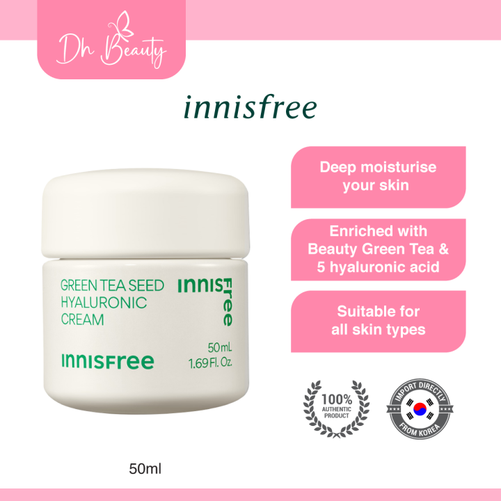 Innisfree Green Tea Seed Hyaluronic Cream 50ml Lazada 9462