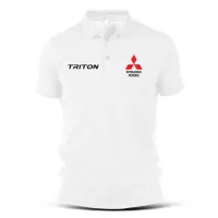 มิตซูบิชิเสื้อโปโลผ้าฝ้ายพิมพ์ลายมิตซูบิชิ Triton