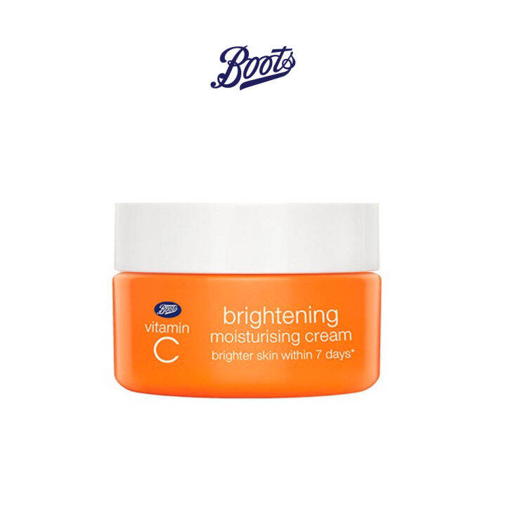 Boots Vitamin C Brightening Moisturisig Cream Mini บู๊ทส์ วิตามิน ซี ไบ