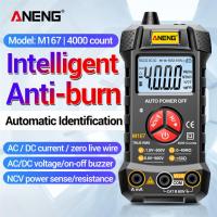 ZZOOI ANENG M167 Digital Mini Multimeter AC/DC Electrical Instruments Tester Auto Multimetro True Rms Transistor NCV Multimeter