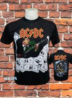 เสื้อวง AC DC วงร็อค ไม่มีตะเข็บข้าง คอฟิต ป้ายUS เสื้อวินเทจ เสื้อทัวร์ วงดนตรีต่างประเทศ