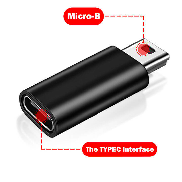 ไมโคร-usb-ตัวผู้ไปยังช่องเสียบเครื่องแปลงไฟชาร์จ-usb-c-อะแดปเตอร์ตัวเมียชนิด-c-สำหรับการชาร์จและถ่ายโอนข้อมูล