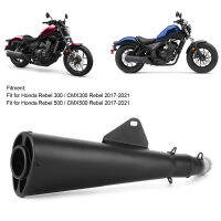 Exhaust System Slip‑On Muffler + Mid‑Pipe For Honda Rebel 300 500 CMX300 CMX500 2017‑2021