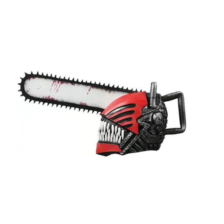 Anime Chainsaw Man Denji Cosplay Prop Mask Helmet Handsaw Cosplay