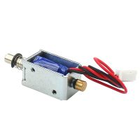 、。；【； Small DC12V Electromagnetic Solenoid Push-Pull Solenoid Stroke 4Mm Mini Solenoid Coil