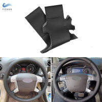 ฝาครอบพวงมาลัยแต่งรถหนังแบบถักมือสีดำเป็นรูสำหรับ Ford Mondeo 2007-2014 Galaxy S-Max 2006-2014