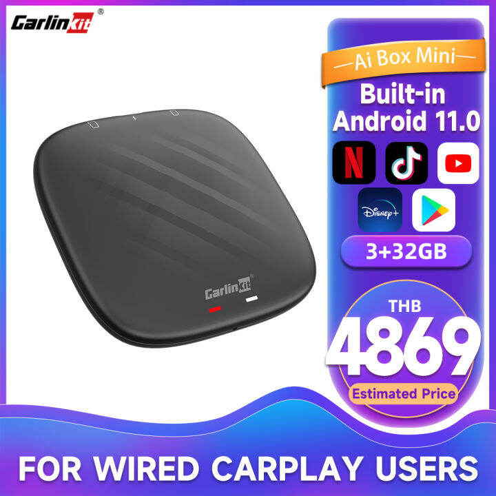 carlinkit-ai-box-ระบบ11-0แอนดรอยด์อิสระเล่นกล่องทีวีวิดีโอรถยนต์2-16gb-carplay-ไร้สายและ-android-อะแดปเตอร์3-in-1สำหรับรถยนต์มัลติมีเดียแบบมีสาย-carplay