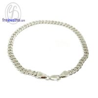 Finejewelthai-เลสข้อมือ-สร้อยแขนเงิน-สร้อยข้อมือเลส-สร้อยข้อมือ-TGD130