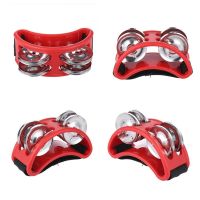 1pcs Foot Tambourine Metal Percussion Musical Drum Companion Accessories Instrument