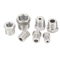 1/8" 1/4" 3/8" 1/2" 3/4" M8 M10 M14 M16 M18 BSP Metric Male To Female Thread 304 Stainless Steel Reducer Bushing Pipe Fitting Pipe Fittings Accessorie