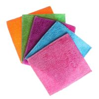 【CW】 1/5PCS Anti-grease Household  amp; Dinning Dish Cleaning Rags Washing Scouring