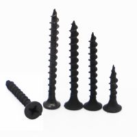 20pcs Black Fibreboard Carbon Steel Flat Countersunk Head Screws Cross Self-tapping Wood Screw M3.5 M4 Screw Nut Drivers