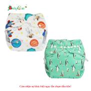 Combo 2 bộ tã vải BabyCute Ngày Siêu chống tràn size L 14-24kg 2 Vỏ + 2