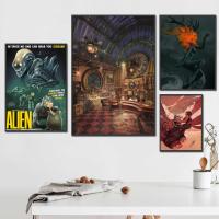 sci fi Science Fiction Novel 24x36 Decorative Canvas Posters Room Bar Cafe Decor Gift Print Art Wall Paintings Drawing Painting Supplies