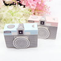 【cw】10pcs 8x5.5x3.5cm Pink &amp; Blue Camera Style Gift Candy es Wedding Party Decoration Valentines Day Baby Shower Gift ！