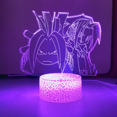 3D Anime Shaman King Yoh Asakura Led Light for Bedroom Decor Kids Birthday Gift Manga Night Light 3d Lamp