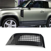 1Pcs Glossy Black รถด้านหน้า Fender Vent Cover Grille สำหรับ Land Rover Defender L663 90 110 2020-2023