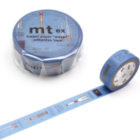 mt rocket MTEX1P210 เทปตกแต่งวาชิ ลายจรวด แบรนด์ KAMOI mt masking tape ประเทศญี่ปุ่น