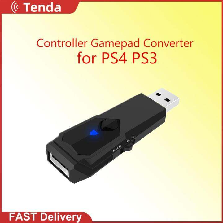 Jys P5146แบบพกพา Gamepad Converter สำหรับ Ps4 Ps3 Oled Pc บลูทูธสาย Controller Adapter สีดำ