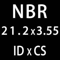 แหวนยางปะเก็นซีล20ชิ้น/ล็อต Id21.2/22.4/23.6/25/25.8/26.5/28มม. โอริงแหวนการปิดผนึก Nbr วงแหวน Cs3.55Mm ไนไตรล์แหวนน้ำมัน (Id21.2Mm)