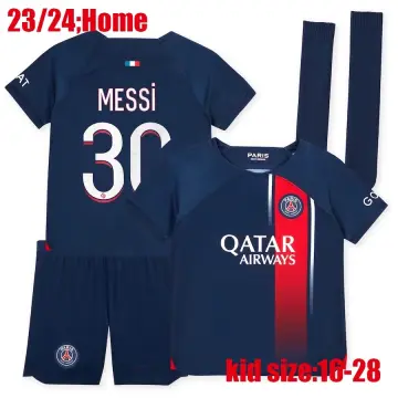 Messi 2022-2023 Paris Saint-Germain Soccer Jersey Activewear for Kids and  Adults 