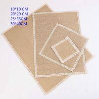 Linen Lace Tableware Dinnerware Cup Mats Coaster Pads Placemat Wedding Party Decoration